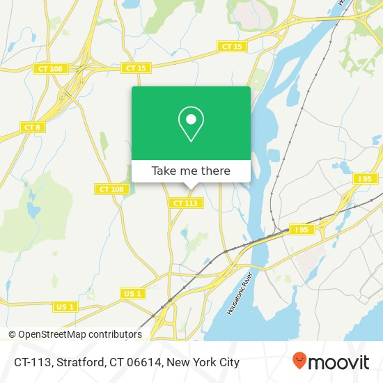 Mapa de CT-113, Stratford, CT 06614