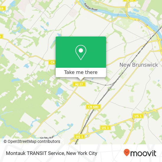 Mapa de Montauk TRANSIT Service