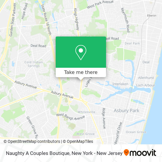 Naughty A Couples Boutique map