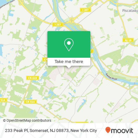 233 Peak Pl, Somerset, NJ 08873 map