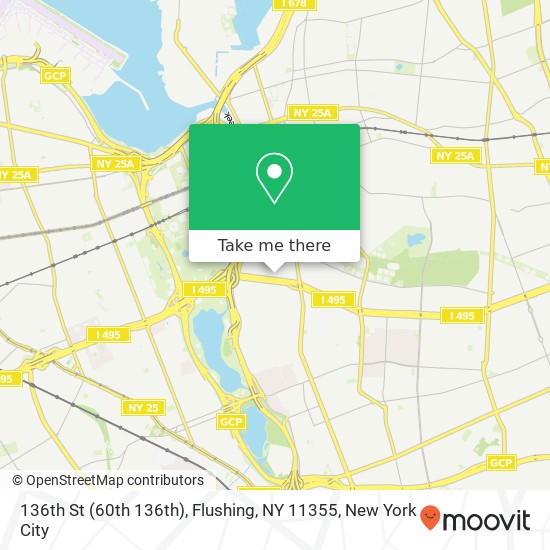 136th St (60th 136th), Flushing, NY 11355 map