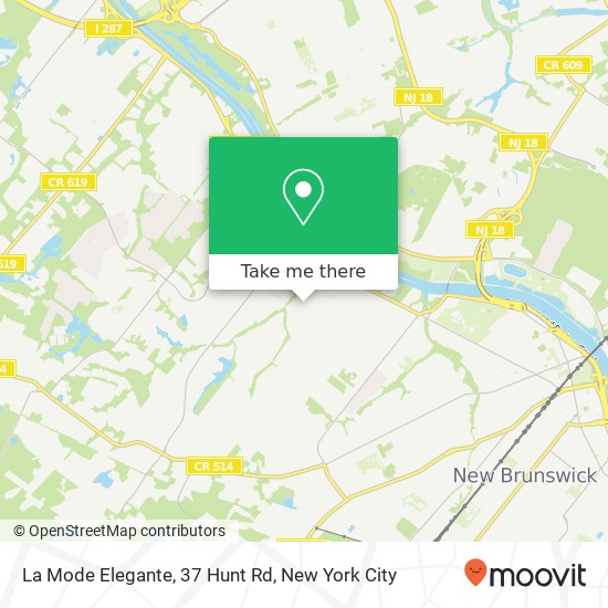 Mapa de La Mode Elegante, 37 Hunt Rd