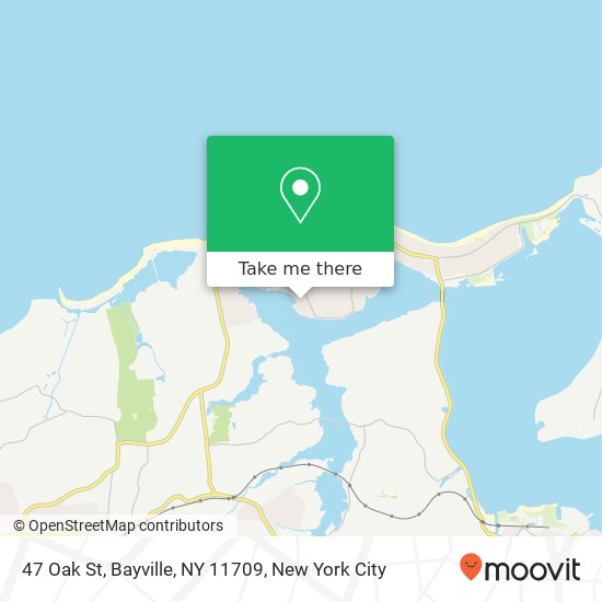 Mapa de 47 Oak St, Bayville, NY 11709