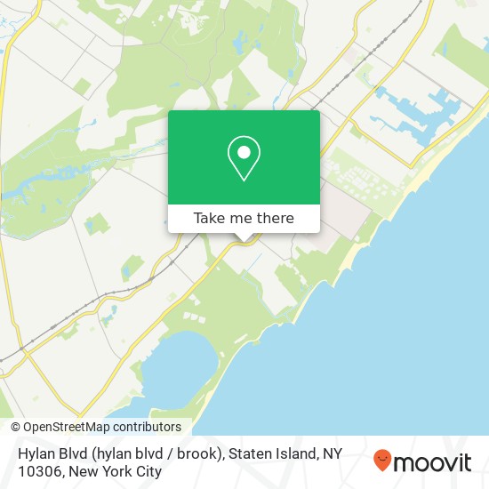 Hylan Blvd (hylan blvd / brook), Staten Island, NY 10306 map