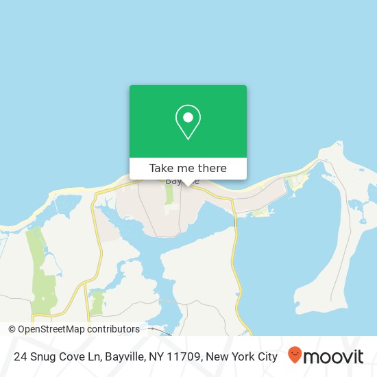 Mapa de 24 Snug Cove Ln, Bayville, NY 11709