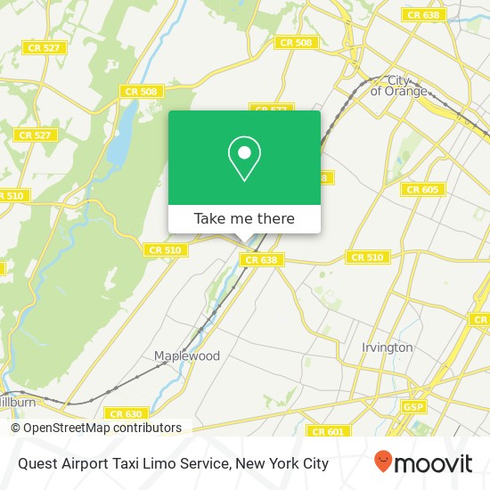 Mapa de Quest Airport Taxi Limo Service