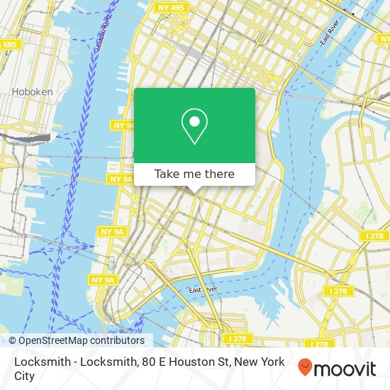 Locksmith - Locksmith, 80 E Houston St map