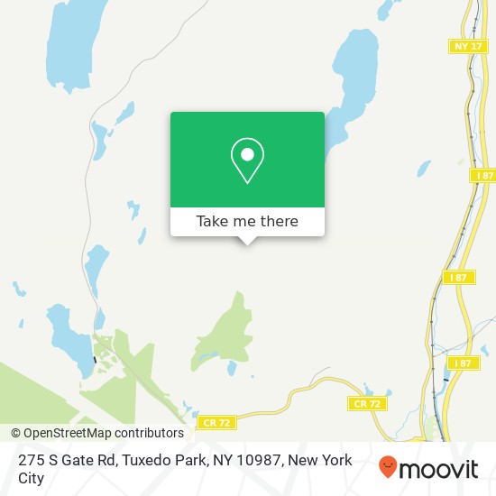 275 S Gate Rd, Tuxedo Park, NY 10987 map