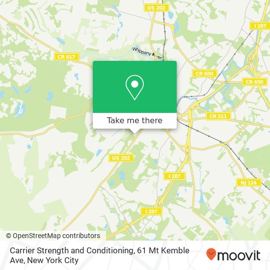 Mapa de Carrier Strength and Conditioning, 61 Mt Kemble Ave