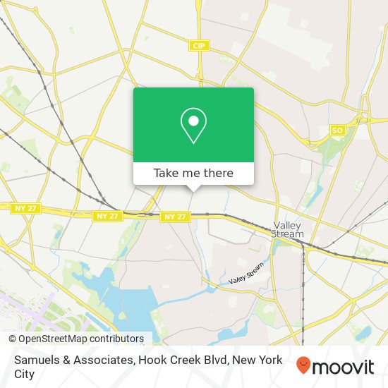 Samuels & Associates, Hook Creek Blvd map