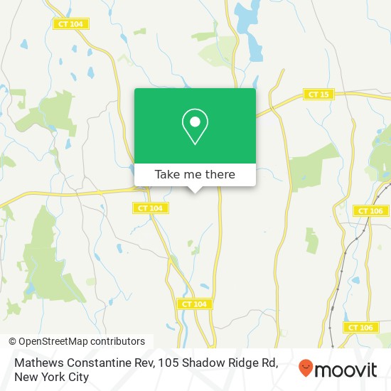 Mathews Constantine Rev, 105 Shadow Ridge Rd map