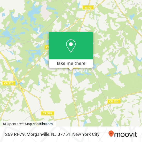 Mapa de 269 RT-79, Morganville, NJ 07751