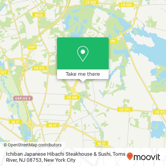 Ichiban Japanese Hibachi Steakhouse & Sushi, Toms River, NJ 08753 map