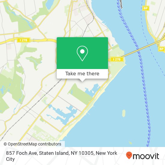 857 Foch Ave, Staten Island, NY 10305 map