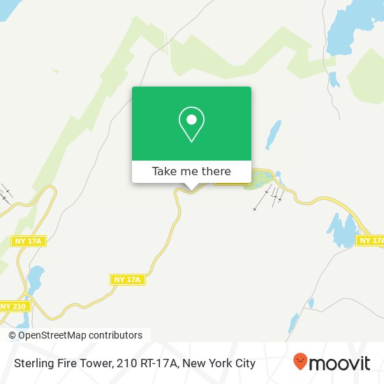 Sterling Fire Tower, 210 RT-17A map