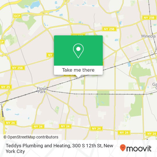 Mapa de Teddys Plumbing and Heating, 300 S 12th St