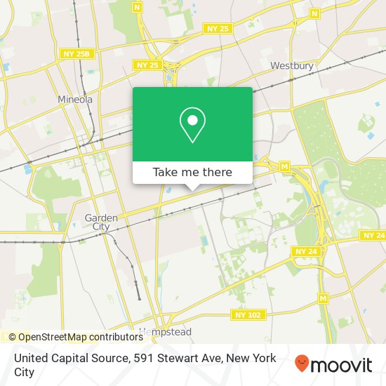 United Capital Source, 591 Stewart Ave map