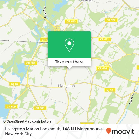 Mapa de Livingston Marios Locksmith, 148 N Livingston Ave