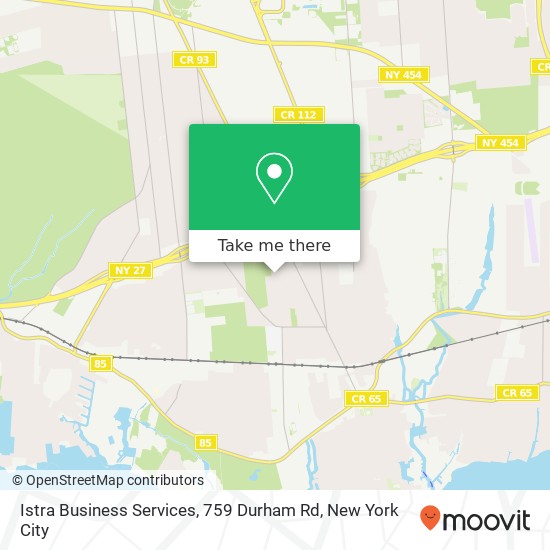 Mapa de Istra Business Services, 759 Durham Rd