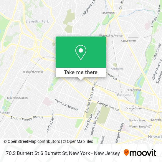 Mapa de 70,S Burnett St S Burnett St