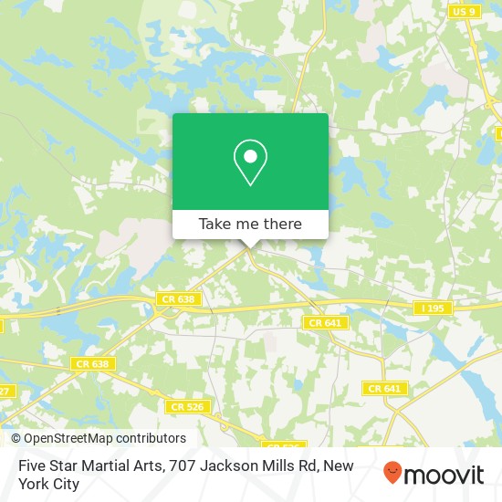 Five Star Martial Arts, 707 Jackson Mills Rd map