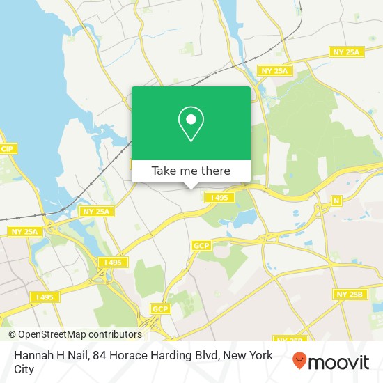 Mapa de Hannah H Nail, 84 Horace Harding Blvd