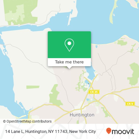 Mapa de 14 Lane L, Huntington, NY 11743