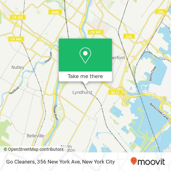 Mapa de Go Cleaners, 356 New York Ave