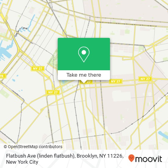 Flatbush Ave (linden flatbush), Brooklyn, NY 11226 map