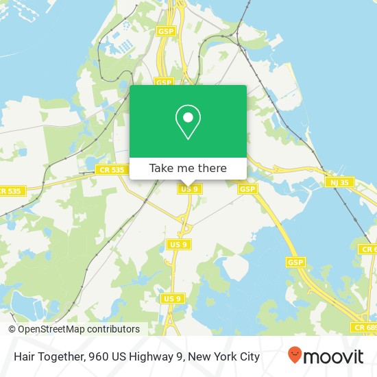 Hair Together, 960 US Highway 9 map