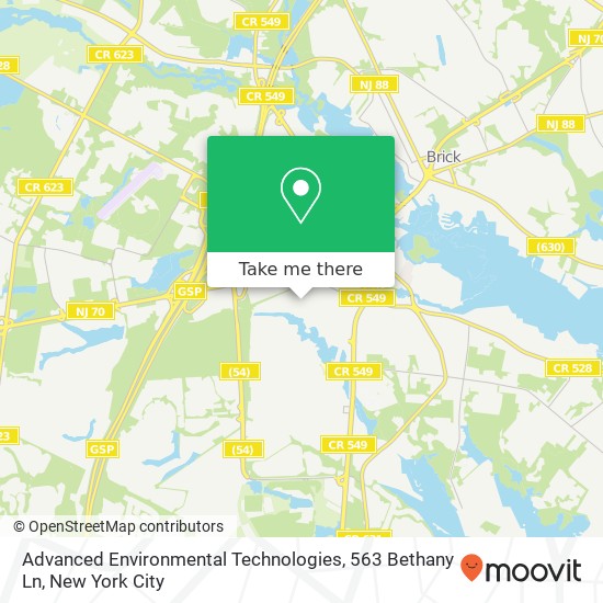 Advanced Environmental Technologies, 563 Bethany Ln map