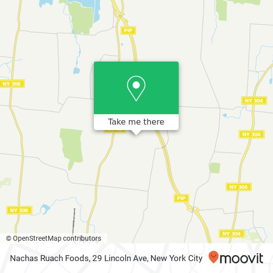 Mapa de Nachas Ruach Foods, 29 Lincoln Ave