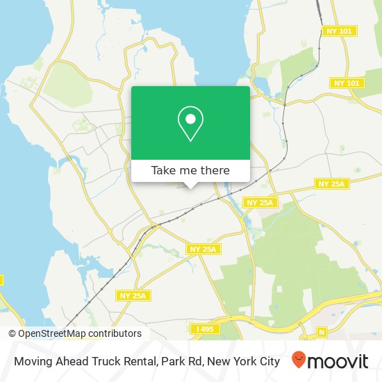 Moving Ahead Truck Rental, Park Rd map