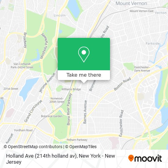 Mapa de Holland Ave (214th holland av)