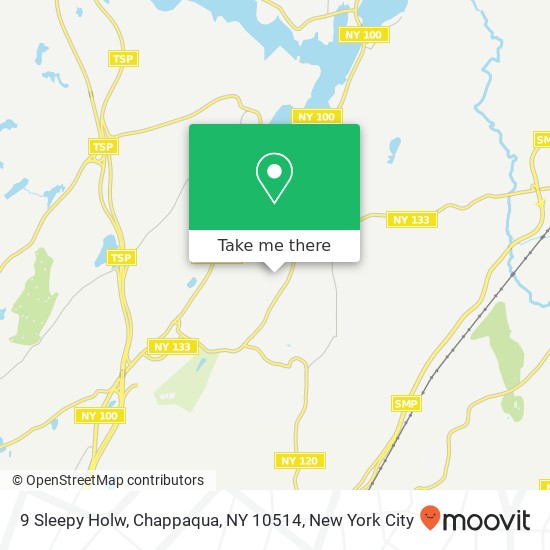 Mapa de 9 Sleepy Holw, Chappaqua, NY 10514