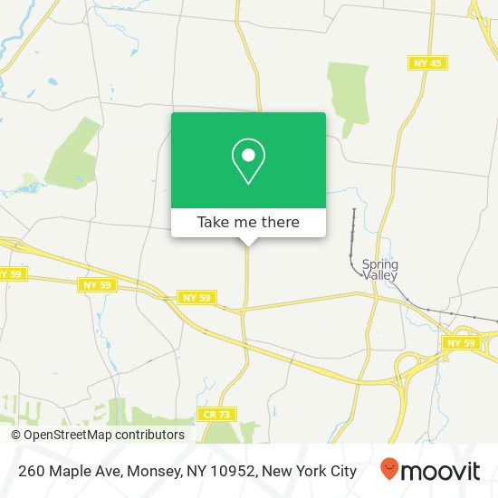 260 Maple Ave, Monsey, NY 10952 map