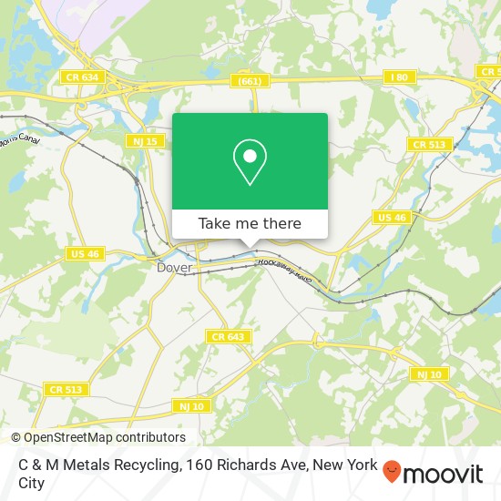 C & M Metals Recycling, 160 Richards Ave map