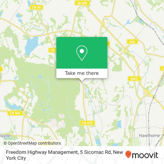 Freedom Highway Management, 5 Sicomac Rd map