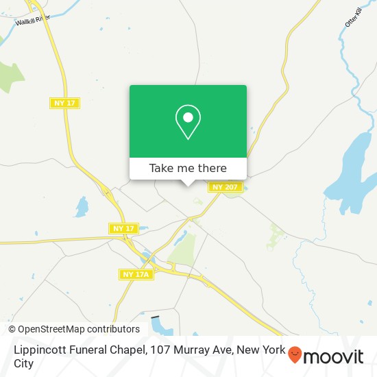 Lippincott Funeral Chapel, 107 Murray Ave map