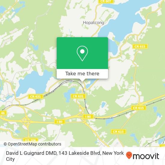 David L Guignard DMD, 143 Lakeside Blvd map