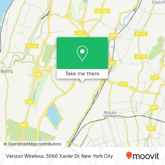 Mapa de Verizon Wireless, 5060 Xavier Dr