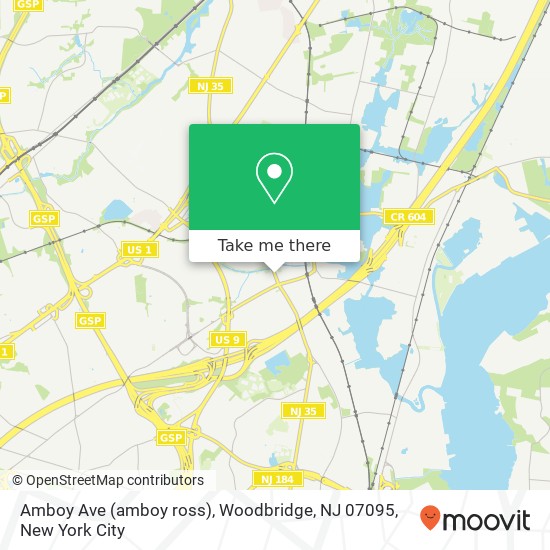 Amboy Ave (amboy ross), Woodbridge, NJ 07095 map