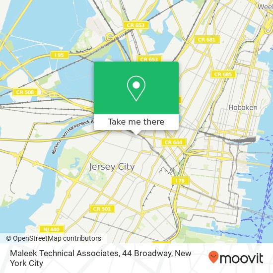 Maleek Technical Associates, 44 Broadway map