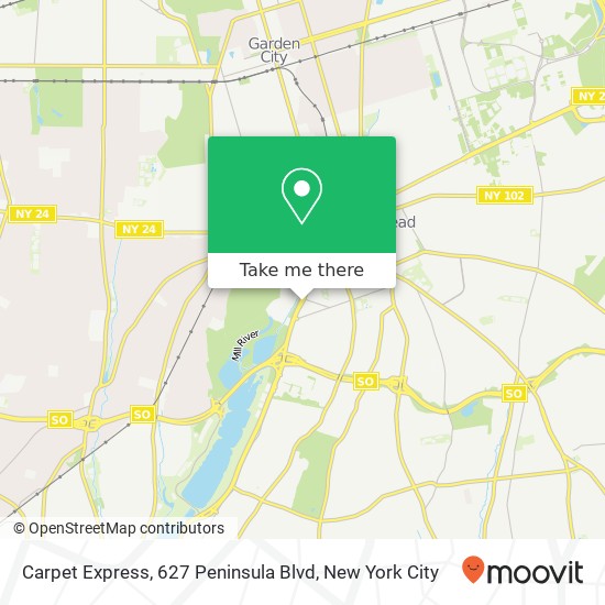 Carpet Express, 627 Peninsula Blvd map