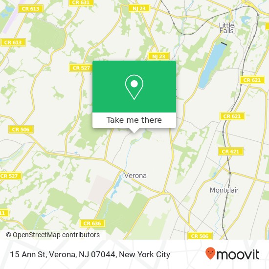 15 Ann St, Verona, NJ 07044 map