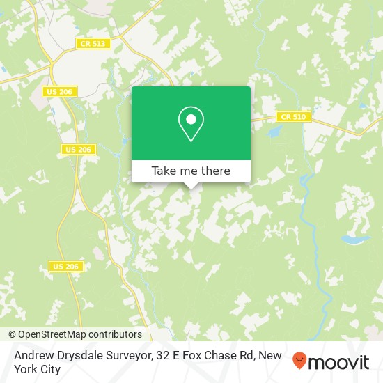 Mapa de Andrew Drysdale Surveyor, 32 E Fox Chase Rd