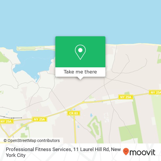 Mapa de Professional Fitness Services, 11 Laurel Hill Rd