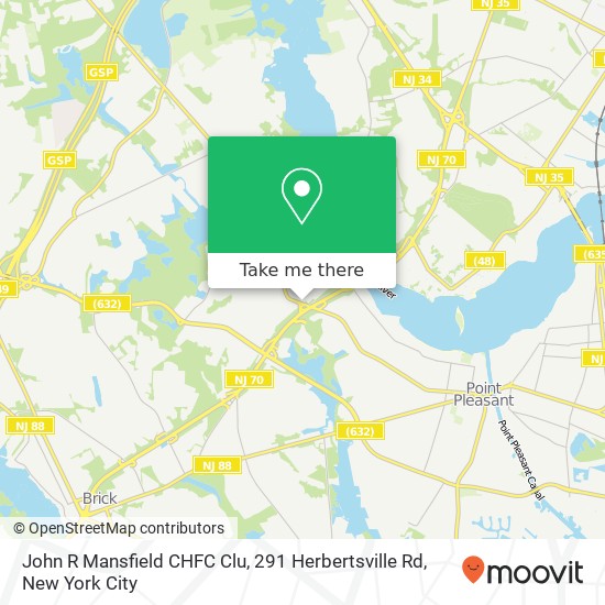 John R Mansfield CHFC Clu, 291 Herbertsville Rd map