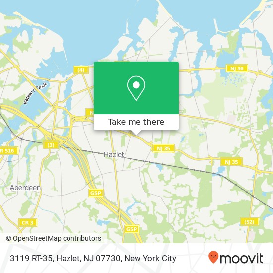 3119 RT-35, Hazlet, NJ 07730 map