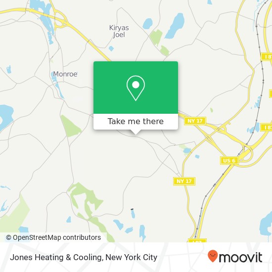 Jones Heating & Cooling map